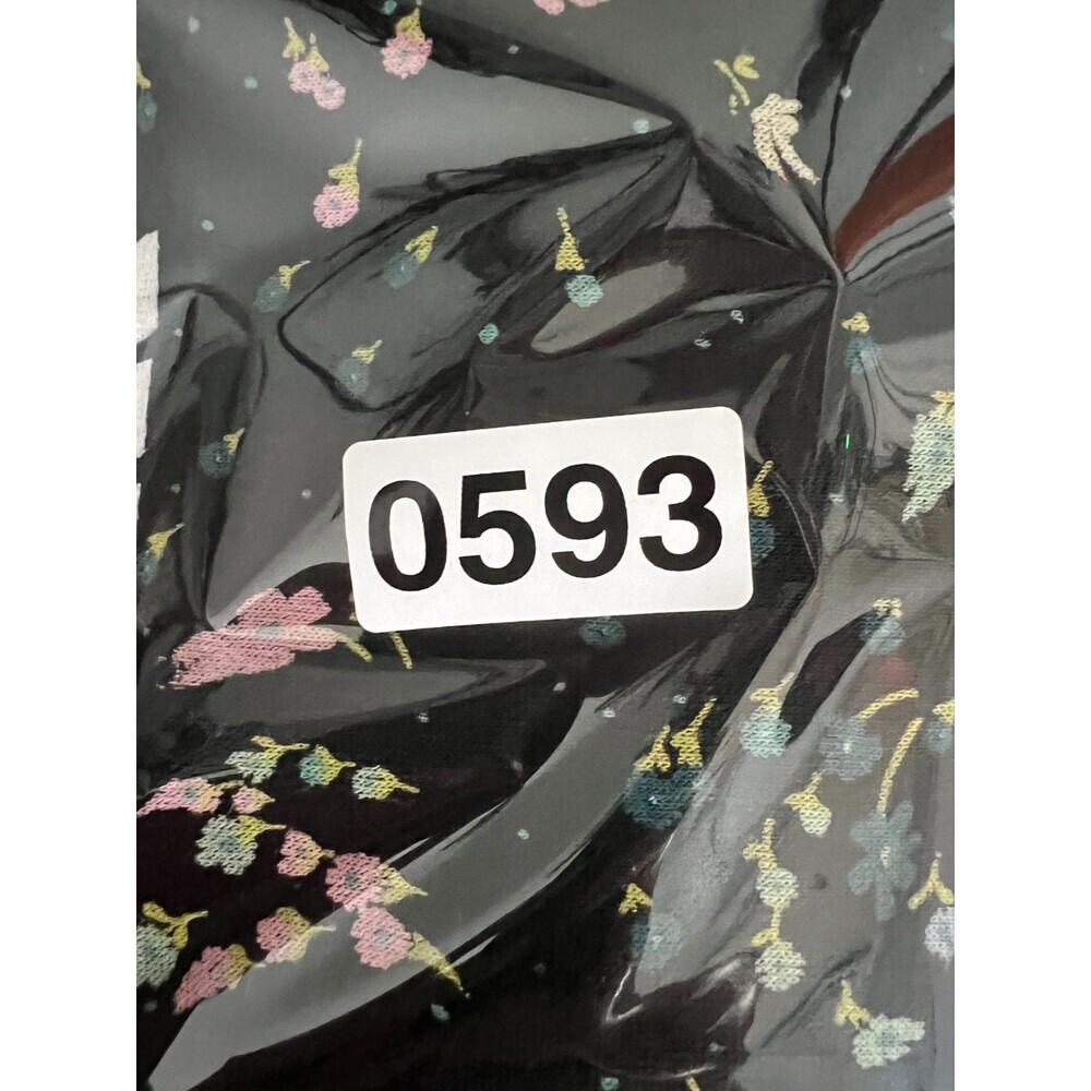 Adidas Girls Floral Hoodie Black Multicolor Pullover Sweatshirt Size S 7/8 NWT - Picture 8 of 8